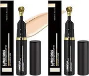 YIIRA Luminous Eye Corrector Spf 41,Under Eye Color Corrector For Dark Circles,Anti-Aging Tinted Cream, Hydrating Serum With Peachs Undertone, Hydrating And Correcting Undereye Circles (natural_2pcs)