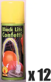 12 X Silly String Will Glow In The Dark With A Black Light
