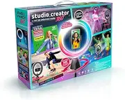 Canal Toys Studio Creator 360 Video Maker Kit, 360 Motion Tracking, LED Ring Light, XL Green Screen, TikTok, YouTube, Influencers, Medium, Black Tripod