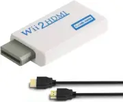 Wii to HDMI Adapter for Connecting Wii Console to HDMI Displays with Audio Suppo