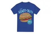 SpongeBob SquarePants Unisex Adult Krusty Krab T-Shirt (Royal Blue) - UTTV18380
