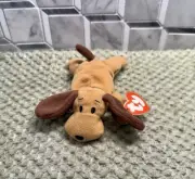 Ty Beanie Baby -“Bones” The Dog. New With Tags!
