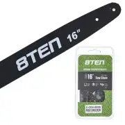 8TEN 16" Chainsaw Guide Bar & Chain .043 3/8LP 55DL for Stihl 017 36100050055