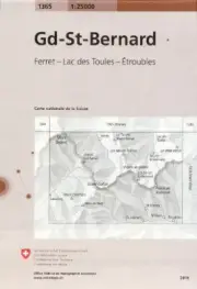 Grand St.Bernard, 1365 (1/25) [German] [Sheet map, folded]