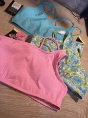 Art Class:3 Girls New XL (14) Blue & Pink Bikini Tops (7)