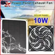 10 W Waterproof Solar Powered Fan Ventilation & Cooling Vent for Pets