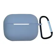 For AirPods Pro 2nd Gen Case, Protective Silicone Cover, Snap Hook, Sky Blue
