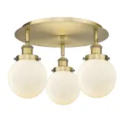 Innovations Lighting 916-3C-10-18 Beacon Flush Beacon 3 Light - White