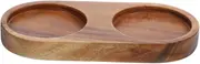 HAKIDZEL Wooden Pepper Tray Grinder Holder Elegant Solid Wood Base for Kitchen Counter Versatile Spice Bottle Dish Easy to with Various Pepper Grinders