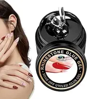Strong Nail Glue | Long-Lasting Gel Nail Glue Nail Rhinestone Glue - Versatile Rhinestone Gel Glue Nail Adhesive for Nail Charm Rhinestones