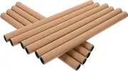 Veemoon 10Pcs Poster Tube Kraft Paper Storage for Art Crafts Documents Lightweight Portable Design for Safe Shipping Storage