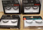 4 Pks - Ardell Fake Eye Lashes Professional #815, Natural 110 & Fauxmink Wispies