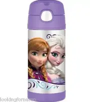 DISNEY FROZEN Thermos Bottle Kids12oz Insulated Funtainer Straw school bottle