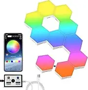 Hexagon Lights With APP Smart Control and Music Sync RGB - Led Wall Panels for Gaming Room, Bedroom, Wall Decor - Light Panels