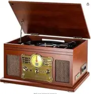 Multi-Functional Turntable with Bluetooth and Stereo Speakers - Vinyl & CD Play