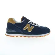 New Balance 574 XML574BC2 Mens Blue Canvas Lifestyle Sneakers Shoes 9