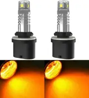 LED 20W 880 H27 Amber 2000K Two Bulbs Head Light Replacement ATV UTV Lamp Fit OE