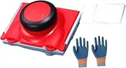 Qianly Paint Edger Pad Painter with Rubber Gloves with 2 Replacement Pads Paint Edge Trimmer, Style A