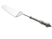 Silver Cake Server, Stainless Steel Embossed Wedding Cake Server, Artistic Home