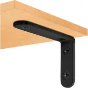 36 Pcs Shelf Bracket,4 Inch Black Floating 4inch/100x64x3.5mm, 36 Pack