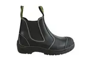 Woodlands Foreman Mens Steel Cap Safety Pull On Work Brown Leather Boots