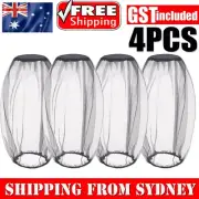 4Pcs Mosquito Insect Head Net Mesh Protector Hat Bee Bug Outdoor Fishing Camping