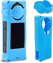 Silicone Protective Case for Insta360 X5, Camera Lens Protector Cover Accessories (Blue)