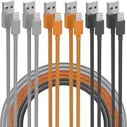 iPhone Charger Lightning Cable [Apple MFi Certified] Long Nylon Braided USB Fast Charging Phone Charger Cord for iPhone 14 Pro/13 mini/13/12/11 Pro MAX/XR/XS/8/7/Plus/6S/SE/iPad