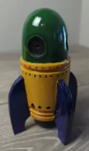 Handcrafted Wooden Rocket space ship toy