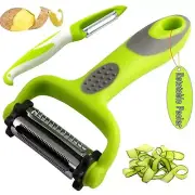 3-In-1 Vegetable Peeler - Apple Potato Peelers for Kitchen - Rotatable Blade ...