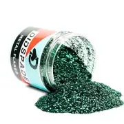 6oz Hunter Green 0.015 Green Metal Flake - Solvent Resistant Glitter