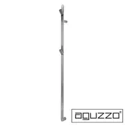 AGUZZO EZY FIT Heated Towel Rail - Single Vertical Flat Tube - 2 Hooks - (H1500mm) - Polished SS