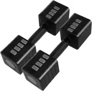 Adjustable Dumbbells Set of 2, 2-10KG Hand Weights Set for Women/Men with Anti-S