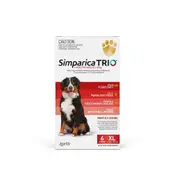Simparica Trio Red For XLarge Dogs 40.1-60kg 6pk