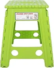 Folding Step Stools for Adults Step Stool Step Stool Foldable Step Stools for Adults Portable Living Plastic Dots Folding Step Stool Anti Slip Foldable Adults Chair (VIT Prick godis grön)