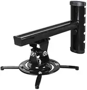 Projector Bracket Aluminum Alloy 360 Degree Projector Wall Mount Full Motion Retractable Universal Projector Hanger Bracket Projector Holder(Black)