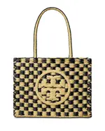 Tory Burch Ella Hand Crocheted Checkered Small Tote