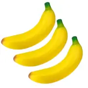 Squeezy Bananas Stress Anxiety Reliever Toys Sensory Fidget Novelty Set of 3