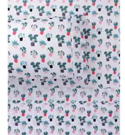 Plant Printed Microfibre Sheet Sets by Happy Kids King Single