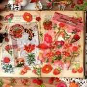 Flower Stickers Scrapbooking Sticker Journal Diary Transparent Planner 100 PCs