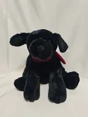 Russ Berrie Ginger Black Labrador Lab Puppy Dog Plush Stuffed Animal 15"