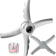 Replacement Paddle Blade Compatible with Ninja Creami Deluxe NC500 Series Ice Cream Makers Mixing Blade Paddle Replacement Part Blade for Ninja NC501 CN501CO NC500C NC501C NC501H,Stainless Steel