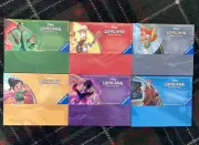 DISNEY LORCANA TABLE TENTS TOPPER COMPLETE SET OF 6 Markers Jafar-Gaston-Ariel