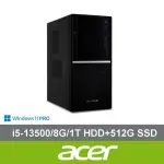 【ACER 宏碁】ALTOS I5 商用工作站(P10 F9/I5-13500/8G/1T HDD+512G SSD/W11P)