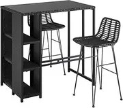 Gardeon Outdoor Bar Set Patio Furniture Dining Chairs Table and Chairs Wicker