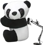 Panda Stuffed Keychain - Pp Cotton Mini Plush, Animal Charm | Compact Keyring with Cuddly Short, Cartoon Panda Toy for Car Keys, Coin Purse, School Bag, Travel Pouch, or Gift Packaging