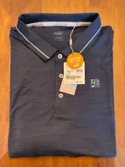 NWT MEN'S PUMA CLOUDSPUN POLO, SIZE: 2XL, COLOR: NAVY BLAZER (M26)
