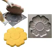 Concrete Path Mold | Flower Shape Concrete Stone Mold | Stepping Stone Paver, Walkway Pavement Paving Mould for Garden Path, Reusable Concrete Stone Mold