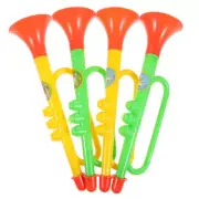 4 Pcs Twisting Toy Horn Pump Loud Noise Maker Large Air Horn