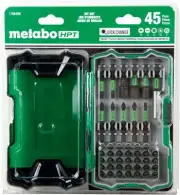 Metabo HPT Impact Driver Bit Set | 45-Piece | 1/4-Inch | 115845M